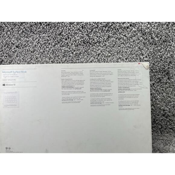 Microsoft Surface Book Empty Box Only 2023 MODEL A2941 EMPTY BOX ONLY - Picture 8 of 10